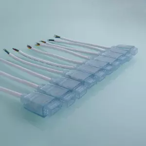 ЭЛМАКС - Коннектор односторонний гибкий для светодиодной ленты Premium мультибелая LS013 220V 2835 (10 шт.) P элмакс, электротехника, кабель, светотехника, elmax.pro