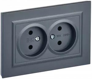 ЭЛМАКС - BRITE Роз. 2-я без з/к/ш 10А в сб. РС12-2-БрМ мар. IEK элмакс, электротехника, кабель, светотехника, elmax.pro