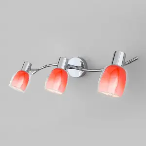 ЭЛМАКС - Настенный светильник с поворотными плафонами 20119/3 красный элмакс, электротехника, кабель, светотехника, elmax.pro