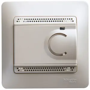ЭЛМАКС - GLOSSA ТЕРМОСТАТ электронный теплого пола с датчиком, в сборе, ПЕРЛАМУТР элмакс, электротехника, кабель, светотехника, elmax.pro
