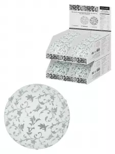 Светильник декоративный СД 1*60 Вт, E27, D250 мм, круг, Батист, Народный