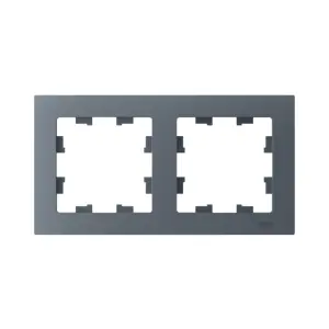 ЭЛМАКС - ATLASDESIGN 2-постовая РАМКА, универсальная, ГРИФЕЛЬ элмакс, электротехника, кабель, светотехника, elmax.pro