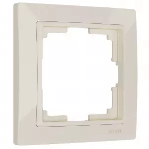 ЭЛМАКС - W0012003/ Рамка на 1 пост Snabb basic (слоновая кость) элмакс, электротехника, кабель, светотехника, elmax.pro