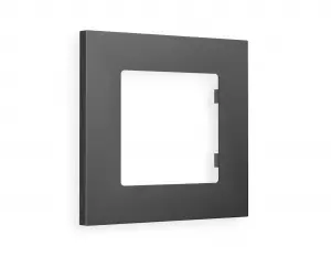ЭЛМАКС - Рамка ALFA Qubi (Графит Мягкое касание) 1-ая AF250801 элмакс, электротехника, кабель, светотехника, elmax.pro
