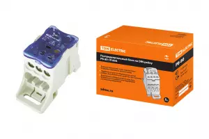 ЭЛМАКС - Распределительный блок на DIN-рейку РБ-80 1П 80А (1х16/4х6+2x16) TDM элмакс, электротехника, кабель, светотехника, elmax.pro