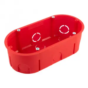 Коробка установочная двухместная 80-0540С безгалогенная (HF) 140х68х46 (94шт/кор) Промрукав Коробка установочная двухместная 80-0540С безгалогенная (HF) 140х68х46 (94шт/кор) Промрукав