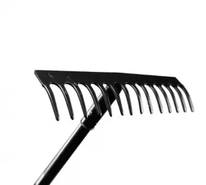 ЭЛМАКС - Грабли прямые 14 зубьев, сталь, с металлическим черенком элмакс, электротехника, кабель, светотехника, elmax.pro