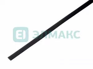 ЭЛМАКС - 6. 0 / 3. 0 мм 1м термоусадка черная REXANT элмакс, электротехника, кабель, светотехника, elmax.pro