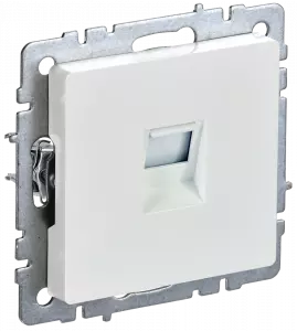 ЭЛМАКС - BRITE Роз. комп. RJ45 кат.6 РК11-БрЖ жемч. IEK элмакс, электротехника, кабель, светотехника, elmax.pro