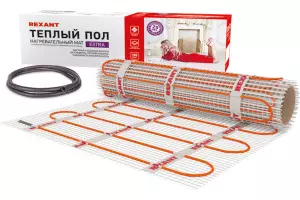 ЭЛМАКС - Теплый пол, нагревательный мат REXANT Extra, двухжильный, площадь 3 м², 0.5х6 м, 480 Вт элмакс, электротехника, кабель, светотехника, elmax.pro