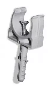 Держатель с защелкой и дюбелем, д.16 мм DKC