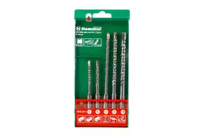 ЭЛМАКС - Набор буров HAMMER 201-901 DR SDS+ set No1 (5pcs) 5/6 X 110, 6/8/10 X 160 элмакс, электротехника, кабель, светотехника, elmax.pro