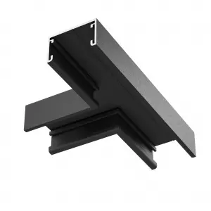 Т- образный коннектор накладной Basity, черный