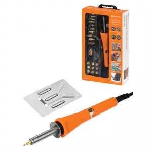 ЭЛМАКС - Набор для выжигания "Профи", паяльник 30 Вт, 230 В, 20 декоративных насадок, подставка, кейс, TDM элмакс, электротехника, кабель, светотехника, elmax.pro