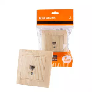 ЭЛМАКС - Розетка компьютерная RJ45 сосна "Лама" TDM элмакс, электротехника, кабель, светотехника, elmax.pro