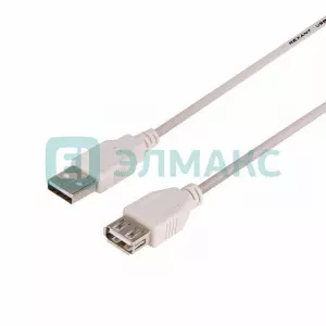 ЭЛМАКС - Шнур USB-А (male) - USB-A (female) 1.8M REXANT элмакс, электротехника, кабель, светотехника, elmax.pro