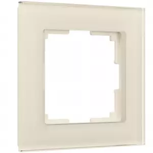 ЭЛМАКС - W0011141/ Рамка на 1 пост Favorit (молочный, стекло) элмакс, электротехника, кабель, светотехника, elmax.pro