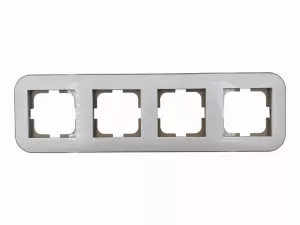 рамка 4 поста OVIVO Loft белый/крафт