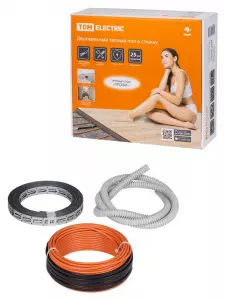 ЭЛМАКС - Двухжильный теплый пол в стяжку "ПРОФИ", 28 м, 550 Вт, S укладки 3,2-4,6 м², монтажная лента, TDM элмакс, электротехника, кабель, светотехника, elmax.pro