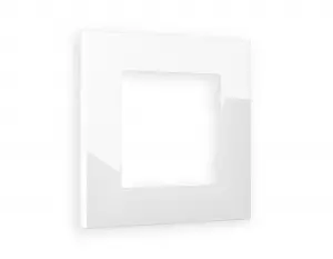 ЭЛМАКС - Рамка ALFA Qubi (Белый глянец) 1-ая AF250101 элмакс, электротехника, кабель, светотехника, elmax.pro