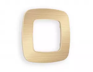 ЭЛМАКС - Рамка OMEGA Radian (Шампань Металл шлифованный) 1-ая OF580301 элмакс, электротехника, кабель, светотехника, elmax.pro