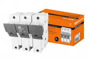 ЭЛМАКС - Держатель плавких вставок ДПВ 22х58 3П TDM элмакс, электротехника, кабель, светотехника, elmax.pro