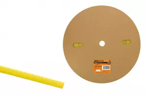 ЭЛМАКС - Термоусаживаемая трубка ТУТнг 8/4 желтая (100 м/ролл) TDM элмакс, электротехника, кабель, светотехника, elmax.pro