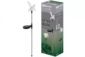 Светильник СС "Колибри" на солнечных батареях, сталь, меняет цвет, TDM