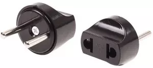 ЭЛМАКС - Сетевой переходник "Питер" черный REXANT элмакс, электротехника, кабель, светотехника, elmax.pro