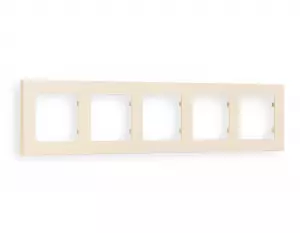 ЭЛМАКС - Рамка ALFA Techno (Бежевый матовый) 5-ая AF220335 элмакс, электротехника, кабель, светотехника, elmax.pro