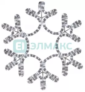 Фигура "Снежинка", цвет ТЕПЛЫЙ БЕЛЫЙ, размер 30х28см