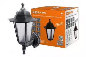 ЭЛМАКС - Светильник садово-парковый НБУ 06-60-001 шестигр., настенный, пластик, расс.пластик, серебро TDM элмакс, электротехника, кабель, светотехника, elmax.pro