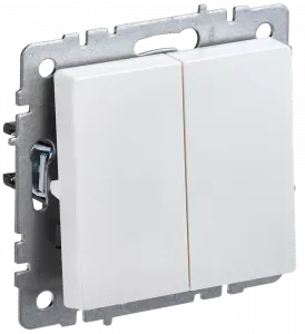 ЭЛМАКС - BRITE Выключ. 2-кл. 10А ВС10-2-0-БрЖ жемч. IEK элмакс, электротехника, кабель, светотехника, elmax.pro