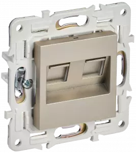 ЭЛМАКС - SKANDY Роз. комп. 2-ая RJ45 кат.5E SK-K03Sh шамп. IEK элмакс, электротехника, кабель, светотехника, elmax.pro