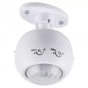 ЭЛМАКС - Датчик движения поворотный1200W 8m 120°(гориз.) 360°(верт.) белый, SEN16 элмакс, электротехника, кабель, светотехника, elmax.pro