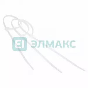 ЭЛМАКС - Хомут-стяжка кабельная нейлоновая 500x7,6мм, белая (100 шт/уп) REXANT элмакс, электротехника, кабель, светотехника, elmax.pro