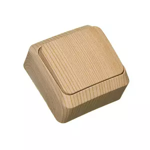 ЭЛМАКС - Переключатель 1кл. ОП сосна ЭТЮД (25/200) (BA10-004D) элмакс, электротехника, кабель, светотехника, elmax.pro