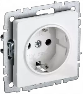 ЭЛМАКС - BRITE Роз. с з/к/ш 16А РС14-1-0-БрБ бел. элмакс, электротехника, кабель, светотехника, elmax.pro