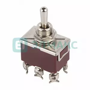 ЭЛМАКС - Тумблер 250V 10А (6c) (ON)-OFF-(ON) двухполюсный REXANT элмакс, электротехника, кабель, светотехника, elmax.pro