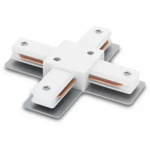 ЭЛМАКС - Коннектор Х-образный для шинопровода , белый, LD1002 для CAB1003 и CAB1005 элмакс, электротехника, кабель, светотехника, elmax.pro