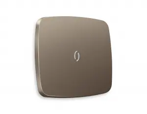 ЭЛМАКС - Лицевая панель OMEGA (Темная бронза матовый) для 1-клавишных выключателей с подсветкой QUANT OP6320 элмакс, электротехника, кабель, светотехника, elmax.pro