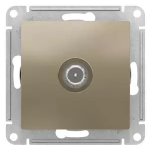 ЭЛМАКС - ATLASDESIGN TV РОЗЕТКА проходная 4DB, механизм, ШАМПАНЬ элмакс, электротехника, кабель, светотехника, elmax.pro