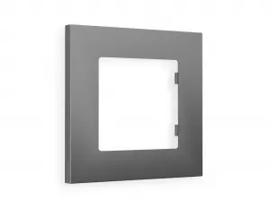 ЭЛМАКС - Рамка ALFA Qubi (Сталь матовый) 1-ая AF250501 элмакс, электротехника, кабель, светотехника, elmax.pro