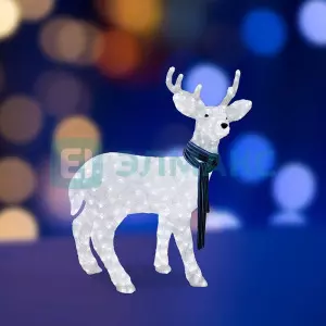 ЭЛМАКС - Акриловая светодиодная фигура "Северный олень" 100х65 см, 420 светодиодов, IP44 понижающий трансформ элмакс, электротехника, кабель, светотехника, elmax.pro