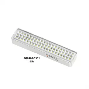 Светильник светодиодный аккумуляторный СБА 60 LED, DC, Li-ion 3,7 В 1,5 А*ч, 3-5 ч,пластик, Народный