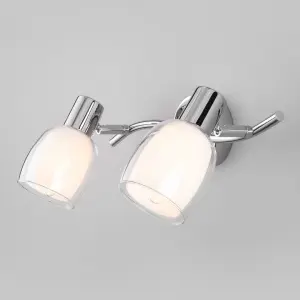 ЭЛМАКС - Настенный светильник с поворотными плафонами 20119/2 белый элмакс, электротехника, кабель, светотехника, elmax.pro