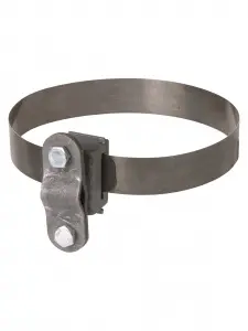 Держатель хомут Ø10-100 мм, для прута Ø6-10 мм, стальной зажим термодиффузия TDM