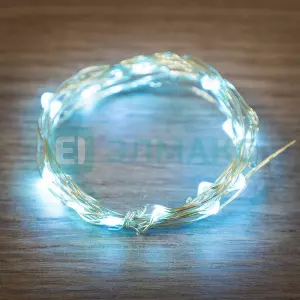 ЭЛМАКС - Гирлянда "Роса", 2 м, 20 диодов, цвет голубой элмакс, электротехника, кабель, светотехника, elmax.pro