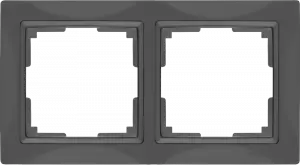 ЭЛМАКС - WL03-Frame-02/ Рамка на 2 поста (серо-коричневый, basic) элмакс, электротехника, кабель, светотехника, elmax.pro