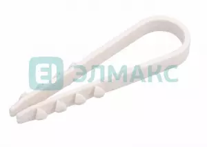ЭЛМАКС - Дюбель-хомут нейлоновый 5-10 мм, белый (упак. 100 шт) REXANT элмакс, электротехника, кабель, светотехника, elmax.pro
